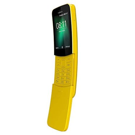 Nokia 8110 4G Dual Sim Mobiltelefon, Kártyafüggetlen, sárga