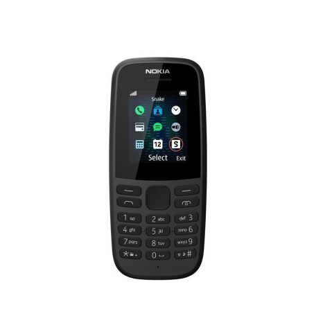 Nokia 105 (2019) Mobiltelefon, Kártyafüggetlen, Single Sim, Fekete