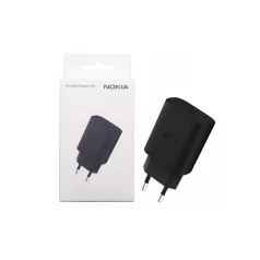   Bliszteres Nokia AD-030E fekete gyári USB-C hálózati töltő, 3A 33W