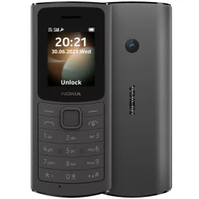   Nokia 110 4G (2023) Mobiltelefon, Kártyafüggetlen, Dual Sim, Fekete