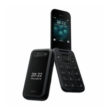 Nokia 2660 4G Flip Mobiltelefon, Kártyafüggetlen, Dual Sim, Fekete