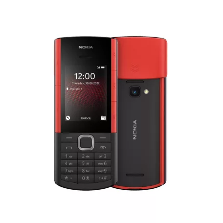 Nokia 5710 XpressAudio 4G Mobiltelefon, Kártyafüggetlen, Dual Sim, fekete-piros