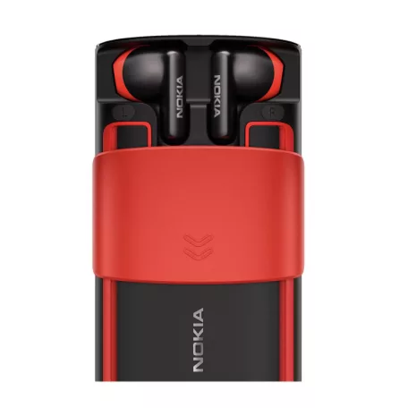 Nokia 5710 XpressAudio 4G Mobiltelefon, Kártyafüggetlen, Dual Sim, fekete-piros