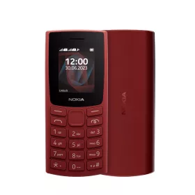   Nokia 105 (2023) nyomógombos mobiltelefon, kártyafüggetlen, dual SIM, piros