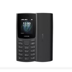   Nokia 105 (2023) 4G nyomógombos mobiltelefon, kártyafüggetlen, dual SIM, sötétszürke