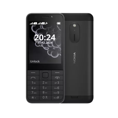 Nokia 230 (2024) Mobiltelefon, Kártyafüggetlen, Dual Sim, fekete