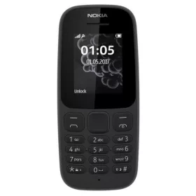   Nokia 105 (2017) Mobiltelefon, Kártyafüggetlen, Dual Sim, Fekete