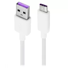   Bliszteres Huawei AP71 fehér gyári USB - Type-C 3.1 szupergyors töltő adatkábel HL1289 1m