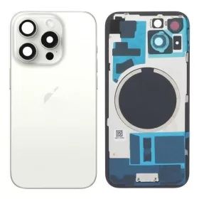 Apple iPhone 15 Pro Max (6.7) fehér titán akkufedél