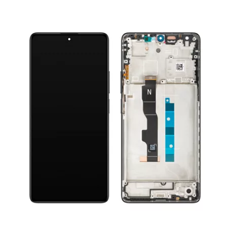Xiaomi Redmi Note 13 5G fekete gyári LCD kijelző érintővel és kerettel (5600020N1700)