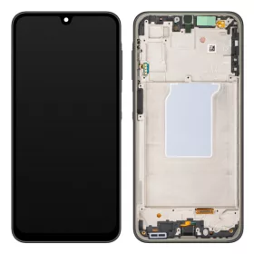   Samsung A266 Galaxy A26 fekete gyári LCD kijelző érintővel és kerettel ( GH82-37049A)