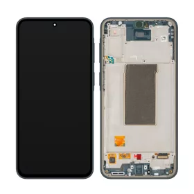   Samsung A376 Galaxy A37 5G fekete gyári LCD kijelző érintővel és kerettel (GH82-39232A)