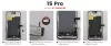 JH Apple iPhone 15 Pro (6.1) fekete LCD kijelző érintővel (FHD, removable IC)