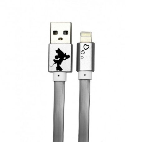 USB kábel Disney - Minnie Apple USB - Lightning (8Pin) 1 méter ezüst