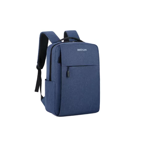 Astrum LB200 bélelt laptop hátizsák / táska 15"-ig vízhatlan Oxford PU beépített külső USB-porttal kék
