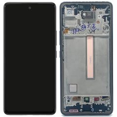   Samsung A536 Galaxy A53 5G fekete LCD kijelző érintővel és kerettel