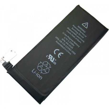 Apple iPhone 4G akkumulátor Li-Ion 1420mAh (APN: 616-0521) (gyári cellákkal)