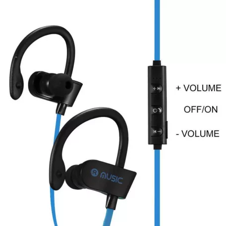 RT558 sztereo Bluetooth multipontos sport headset BT 4.2 + EDR kék