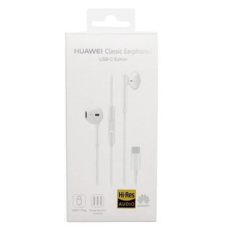 Bliszteres Huawei CM33 fehér Type-C gyári sztereo headset