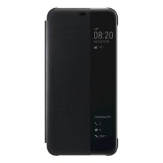   Huawei Mate 20 Lite műanyag fekete gyári aktív fedlapos oldalra nyíló tok