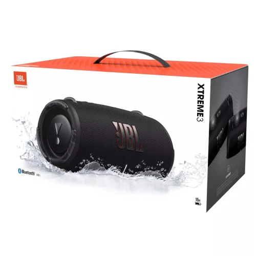 JBL Xtreme 3 vízálló Bluetooth hangszóró, fekete
