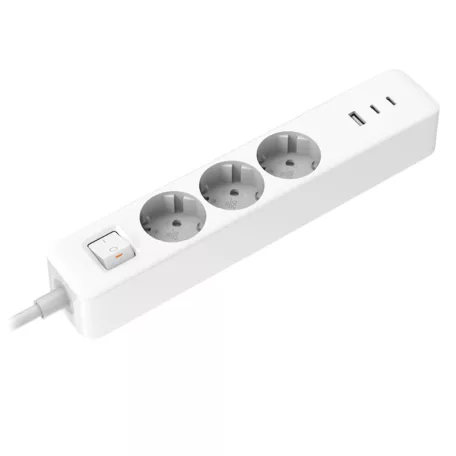 Xiaomi multifunkcióa hálózati elosztó 3 dugvilla, 1 USB-A 2 USB-C csatlakozóv 1,4m BHR07UKEU