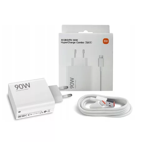 Bliszteres Xiaomi MDY-15-EK (BHR07ZBEU) gyári hálózati fehér gyors (HyperCharge) töltőfej 6.1A 90W
