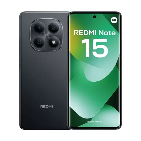 Xiaomi Redmi Note 15 4G 6/128GB Dual SIM kártyafüggetlen érintős mobiltelefon, fekete, 6.77 inch