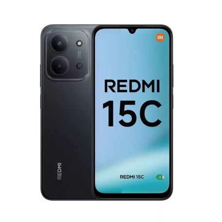 Xiaomi Redmi 15C 4/256GB Dual SIM kártyafüggetlen érintős mobiltelefon, fekete, 6.9 inch