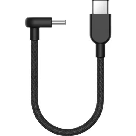 Bliszteres Xiaomi BHR08W0GL fekete szövetbevonatos Type-C Type-C gyorstöltő adatkábel 10cm 3A