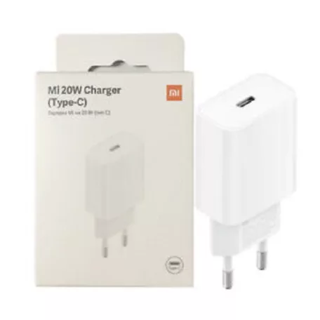 BLISZTERES Xiaomi BHR4927GL gyári hálózati fehér töltőfej Type-C csatlakozóval 3A 20W