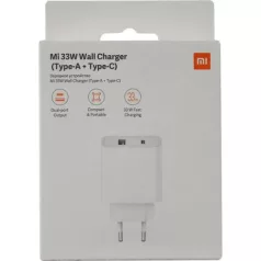   BLISZTERES Xiaomi BHR4996GL gyári hálózati fehér töltőfej 3A 33W