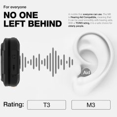   AGM M8 Flip 4G ütés- és vízálló IP68 nagy gombos mobiltelefon vészhívóval, kártyafüggetlen, Dual Sim, fekete