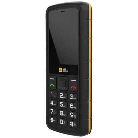 AGM M9-F 4G  vízen lebegő, ütés- és vízálló IP68 mobiltelefon, kártyafüggetlen, Dual Sim, fekete narancssárga