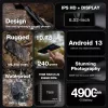AGM H6 Lite ütés- és vízálló 4+128GB IP68 érintős mobiltelefon, kártyafüggetlen, Dual Sim, fekete, 6,56 inch