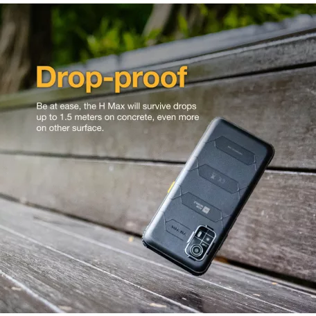 AGM H Max 4/128GB | IP69K, MIL-STD-810H | 10000 mAh akkumulátor | Könnyű és vékony | 90 Hz-es kijelző | 4G Dual SIM mobiltelefon | 6.56 inch
