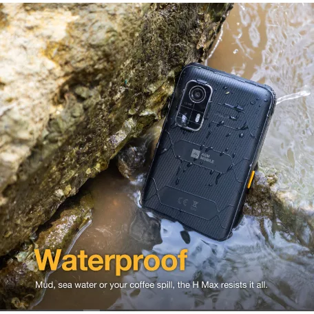 AGM H Max 4/128GB | IP69K, MIL-STD-810H | 10000 mAh akkumulátor | Könnyű és vékony | 90 Hz-es kijelző | 4G Dual SIM mobiltelefon | 6.56 inch