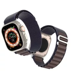   DUX DUCIS Apple Watch 42mm/ 44mm/ 45mm/ 49mm GS nejlon óraszíj indigó