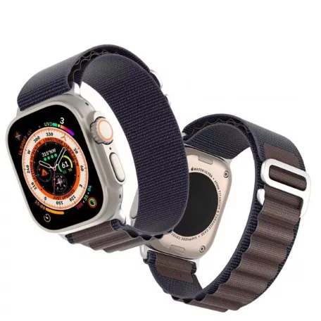 DUX DUCIS Apple Watch 42mm/ 44mm/ 45mm/ 49mm GS nejlon óraszíj indigó