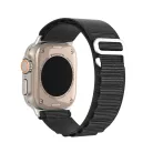 DUX DUCIS Apple Watch 42mm/ 44mm/ 45mm/ 49mm nejlon óraszíj fekete