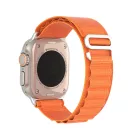 DUX DUCIS Apple Watch 42mm/ 44mm/ 45mm/ 49mm nejlon óraszíj narancssárga