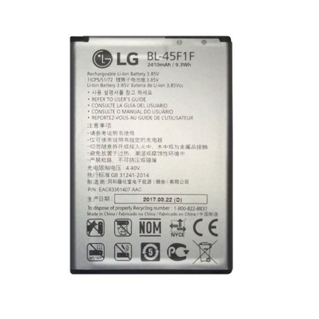 LG BL-45F1F gyári akkumulátor Li-Ion 2410mAh (Aristo M210, K8, M210, M153)