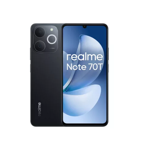 Realme Note 70T 4/128GB kártyafüggetlen Dual SIM érintős mobiltelefon, fekete, 6.74 inch