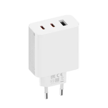 Bliszteres Xiaomi 2C1A (BHR7493EU) GaN gyári hálózati 2x USB-C 1x USB-A fehér töltőfej 67W 6A