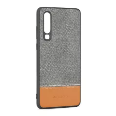   Meleovo Fabric szövetbevonatos prémium szürke hátlapvédő tok Huawei P30