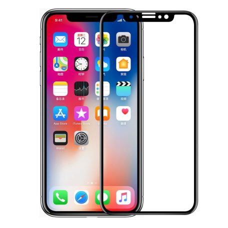 Meleovo Defense Glass Apple iPhone XS Max (6.5) front side 5D tempered glass screen protector (4.7) curved