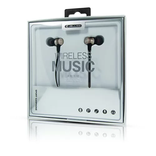 Jellico ST-02 Bluetooth 4.1 sztereó sport headset beépített mikrofonnal arany