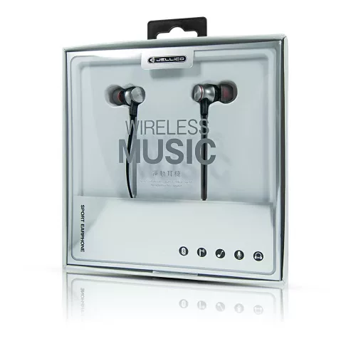 Jellico ST-02 Bluetooth 4.1 sztereó sport headset beépített mikrofonnal fekete