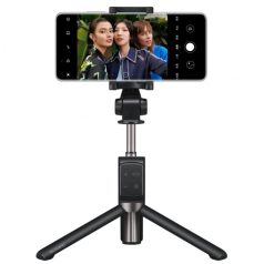   Combo selfie stick with tripod and remote control bluetooth pink