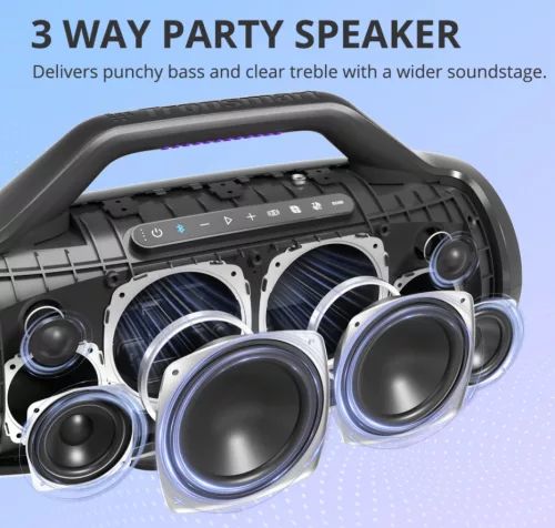 Tronsmart Bang Max vízálló Bluetooth hangszóró fekete 130W